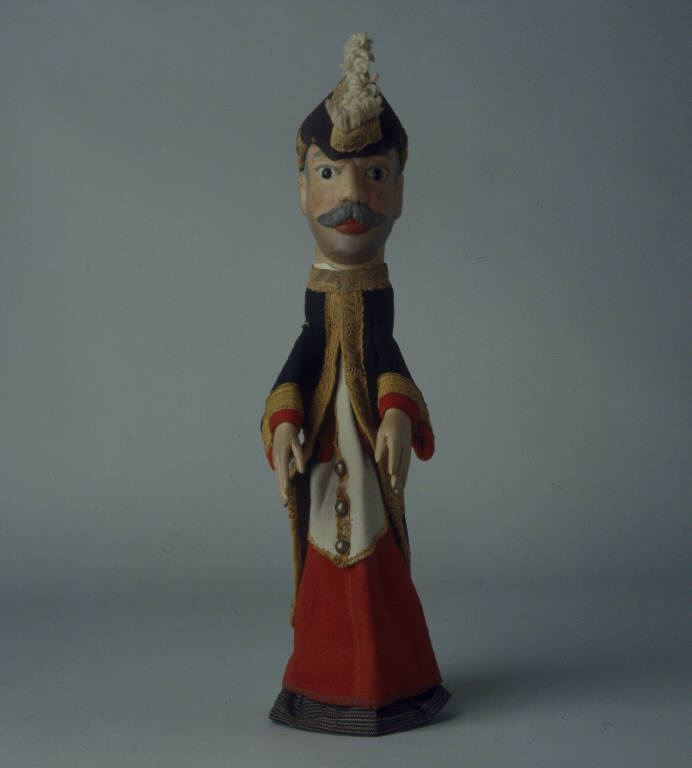 MARESCIALLO NAPOLEONICO (burattino) - ambito emiliano (fine sec. XIX)