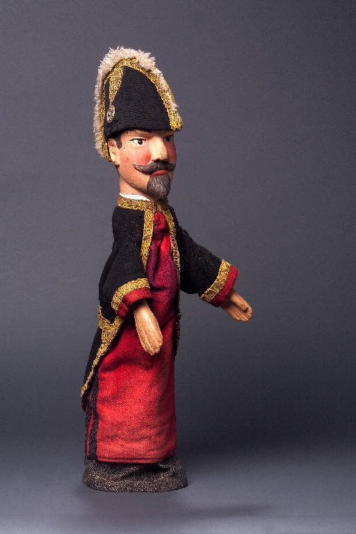 UFFICIALE NAPOLEONICO (burattino) - ambito emiliano (fine sec. XIX)