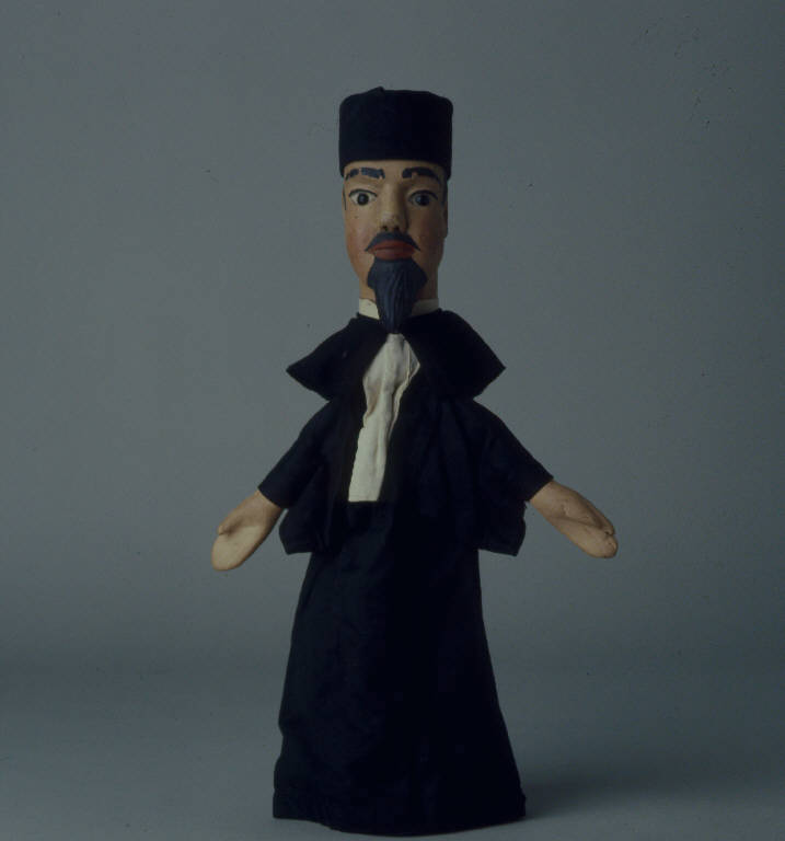 GIUDICE DEL CONSIGLIO DEI TRE (burattino) - ambito emiliano (fine sec. XIX)