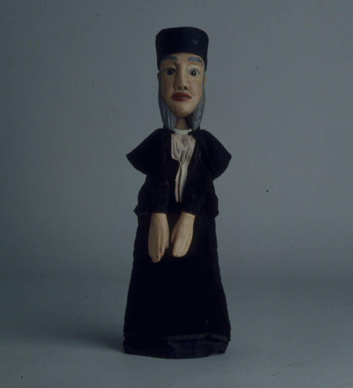 GIUDICE DEL CONSIGLIO DEI TRE (burattino) - ambito emiliano (fine sec. XIX)