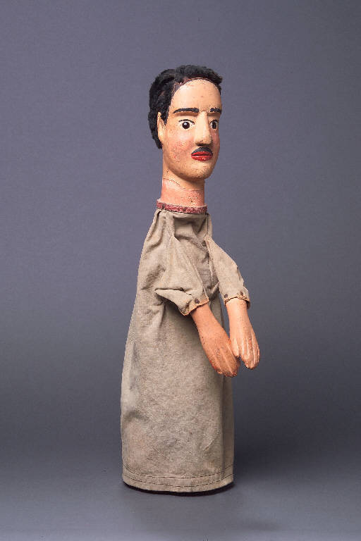 CONTROFIGURA MUSOLINO (burattino) - ambito emiliano (fine sec. XIX)