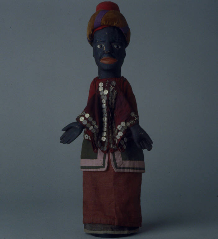 UFFICIALE MORO (burattino) - ambito emiliano (fine sec. XIX)