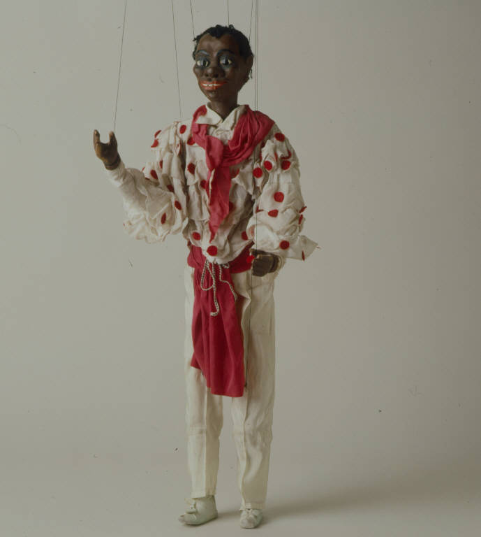 CANTANTE NEGRO (marionetta) - ambito Italia centro-settentrionale (fine/inizio secc. XIX/ XX)