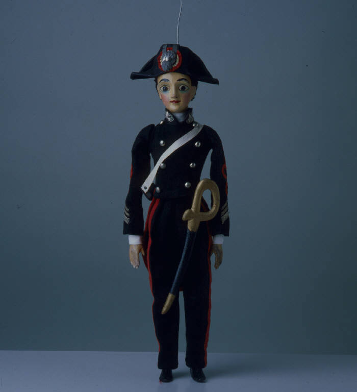 CARABINIERE (marionetta) - ambito Italia centro-settentrionale (seconda metà sec. XIX)