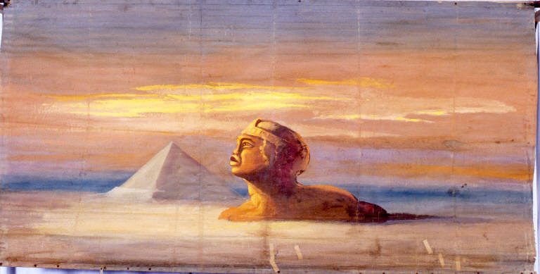 Paesaggio desertico (fondale) - ambito emiliano (fine sec. XIX)