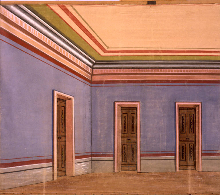 Interno (fondale) - ambito emiliano (fine sec. XIX)