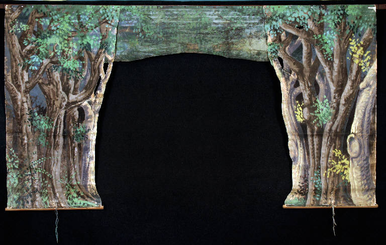 Paesaggio con alberi (principale) - ambito emiliano (fine sec. XIX)