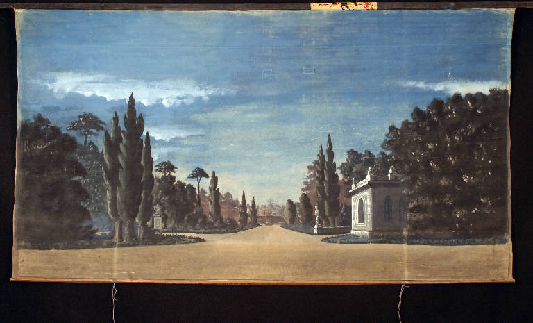 Giardino (fondale) - ambito emiliano (fine sec. XIX)