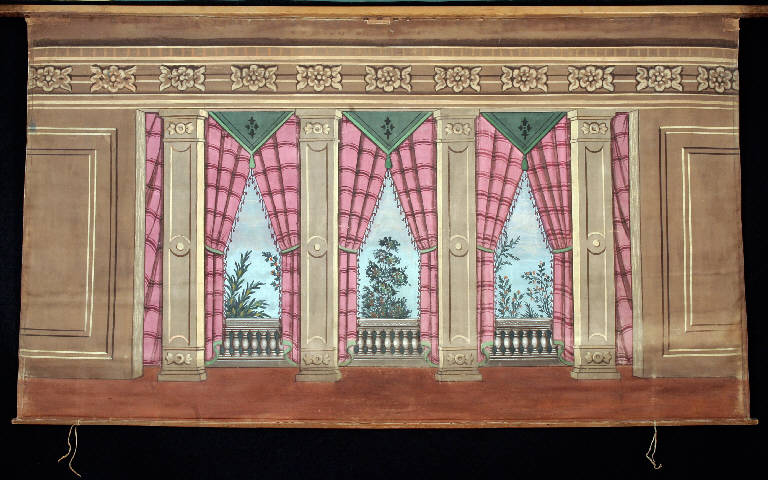 Interno (fondale) - ambito emiliano (fine sec. XIX)