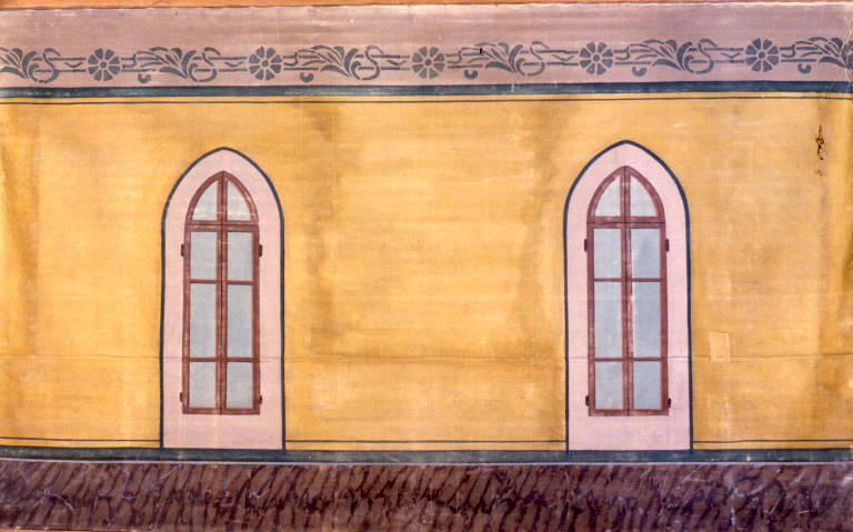 Interno (fondale) - ambito emiliano (fine sec. XIX)