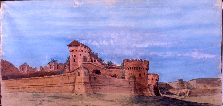 Castello (fondale) - ambito emiliano (fine sec. XIX)