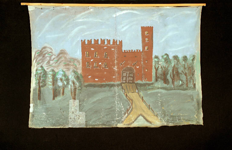 Castello (fondale) di Rampini, N. - ambito bergamasco/ bresciano (terzo quarto sec. XX)