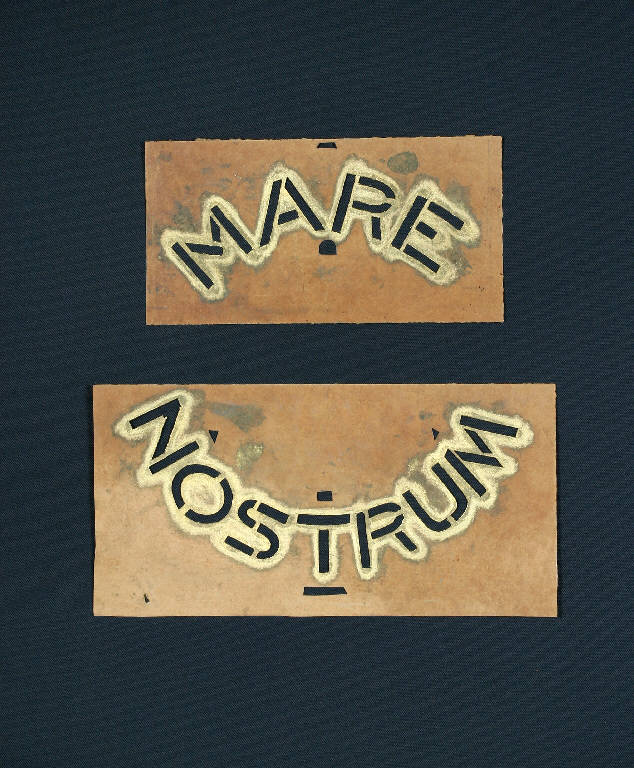 Mare nostrum (cartone per trasposizione) - ambito emiliano (fine sec. XIX)