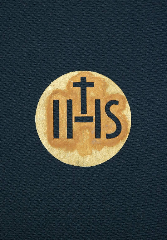 Monogramma cristologico (cartone per trasposizione) - ambito emiliano (fine sec. XIX)