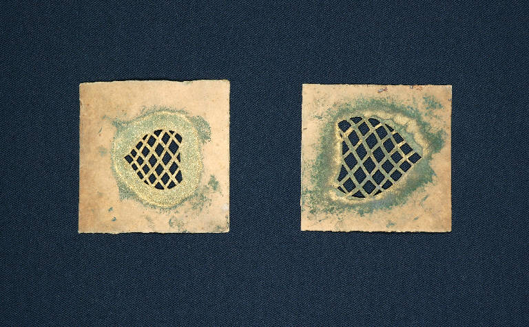 Motivo decorativo a intreccio (cartone per trasposizione) - ambito emiliano (fine sec. XIX)