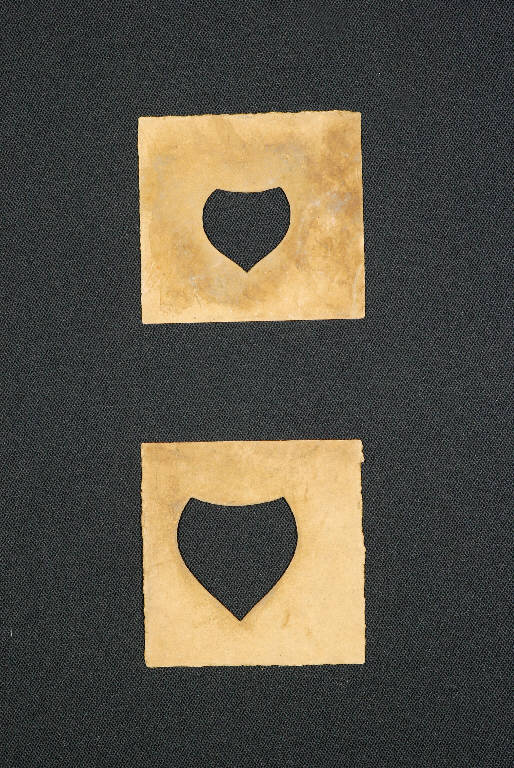 Motivi decorativi geometrici (cartone per trasposizione) - ambito emiliano (fine sec. XIX)