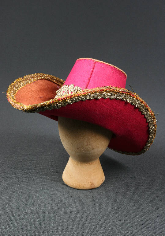 Moschettiere (cappello di burattino) - manifattura emiliana (fine sec. XIX)