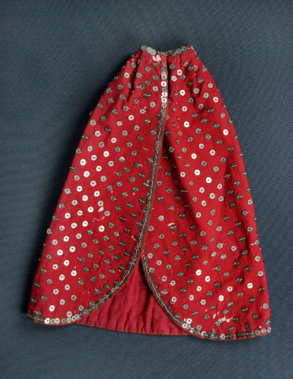 mantello di burattino - manifattura emiliana (fine sec. XIX)