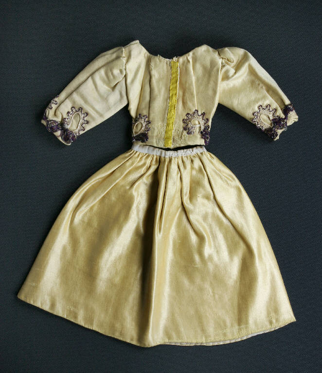 abito femminile di burattino - manifattura emiliana (fine sec. XIX)