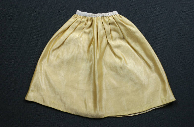 gonna di burattino - manifattura emiliana (fine sec. XIX)