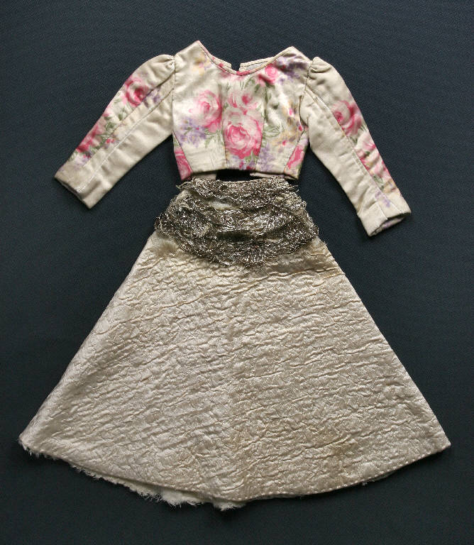 abito femminile di burattino - manifattura emiliana (fine sec. XIX)