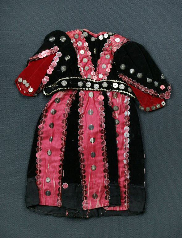 abito femminile di burattino - manifattura emiliana (fine sec. XIX)