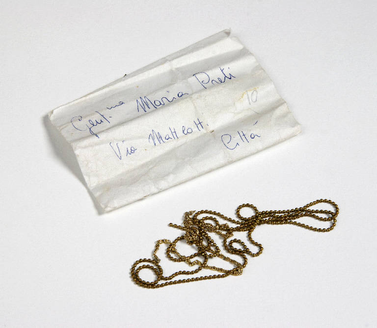 busta con collana - ambito emiliano (fine sec. XIX)