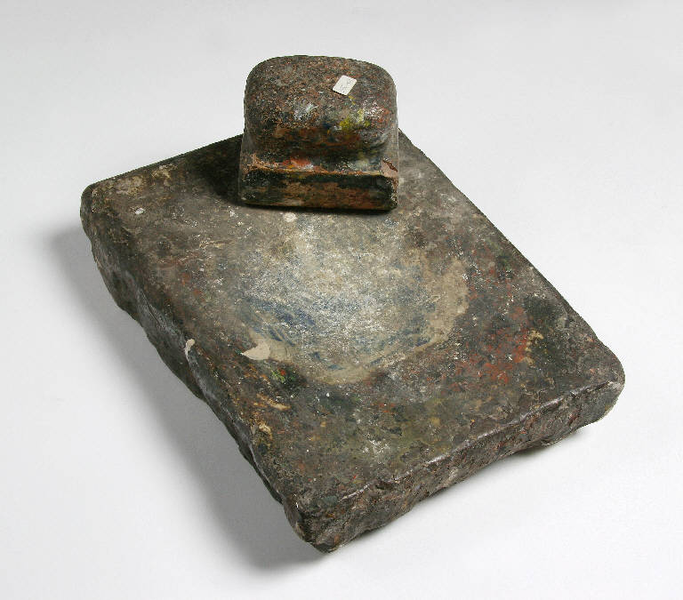 base e pestello - ambito emiliano (prima metà sec. XX)