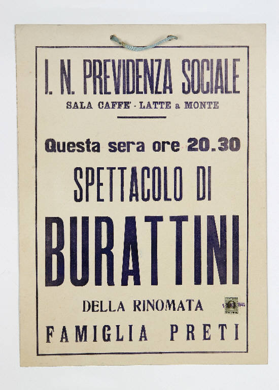 cartello - ambito emiliano (metà sec. XX)