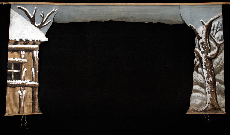 Paesaggio con architetture (principale) - ambito emiliano (fine sec. XIX)