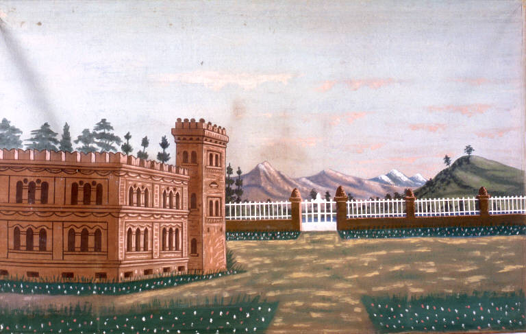 Castello (fondale) - ambito emiliano (fine sec. XIX)