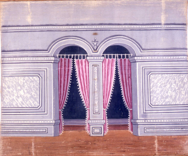 Interno (fondale) - ambito emiliano (fine sec. XIX)