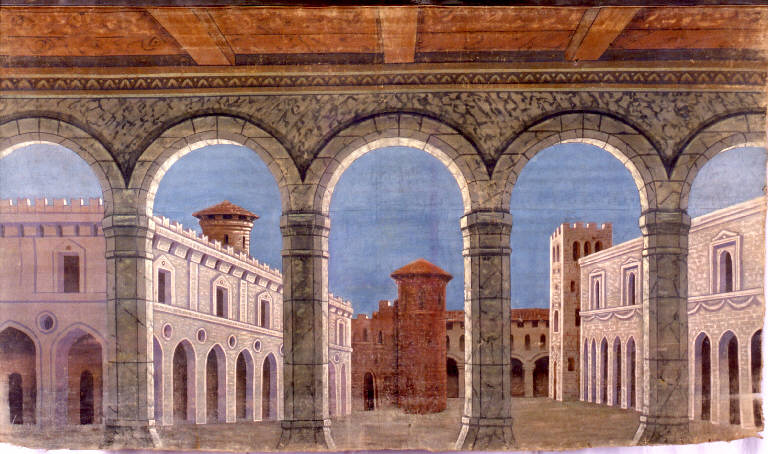 Architetture (fondale) - ambito emiliano (fine sec. XIX)