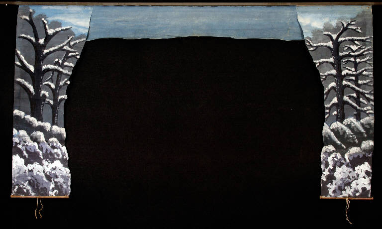 Paesaggio con alberi (principale) - ambito emiliano (fine sec. XIX)