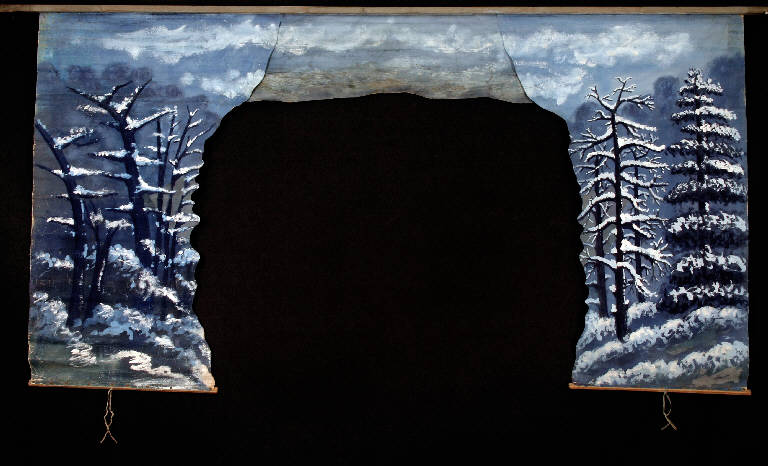 Paesaggio con alberi (principale) - ambito emiliano (fine sec. XIX)