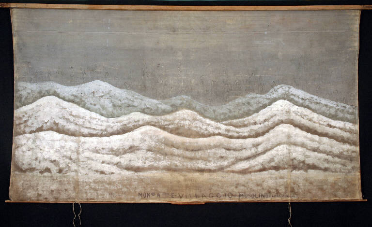Paesaggio montano (fondale) - ambito emiliano (fine sec. XIX)
