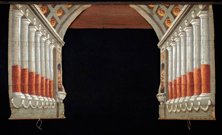 Interno di reggia (principale) - ambito emiliano (fine sec. XIX)