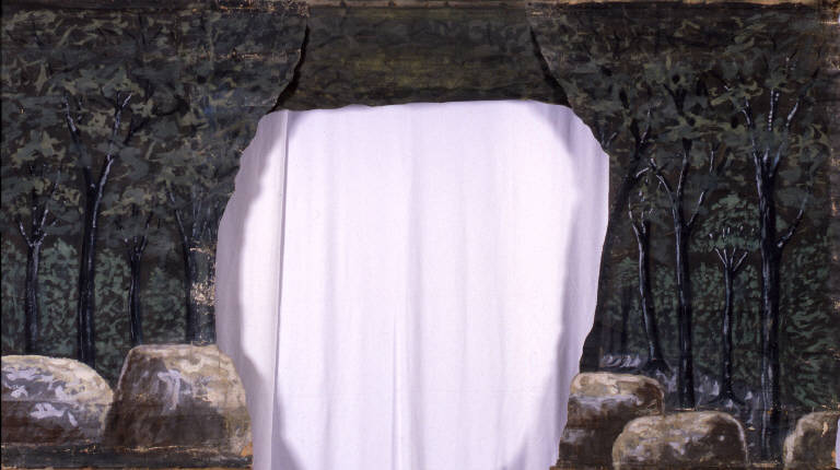 Paesaggio con alberi (principale) - ambito emiliano (fine sec. XIX)