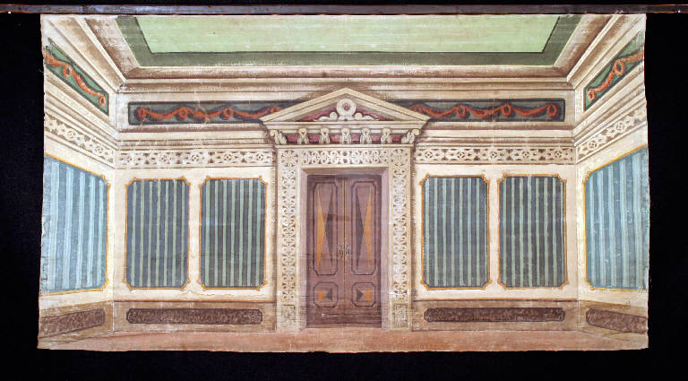 Interno (fondale) - ambito emiliano (fine sec. XIX)