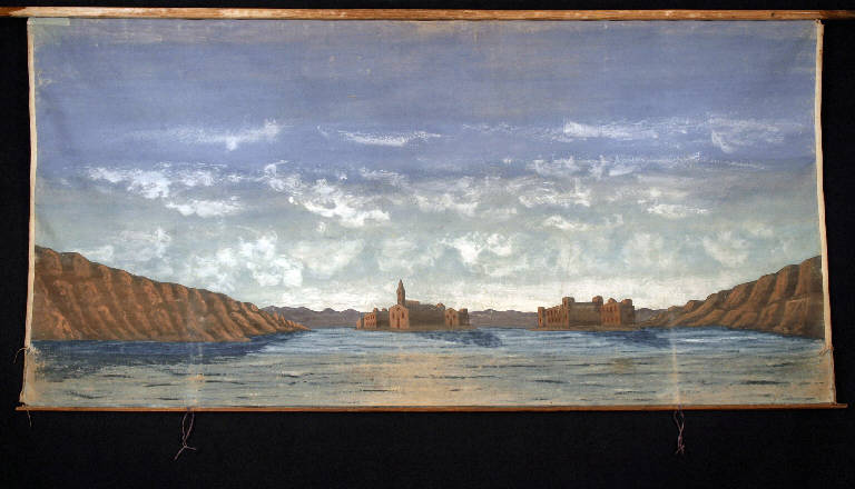 Paesaggio (fondale) - ambito emiliano (fine sec. XIX)