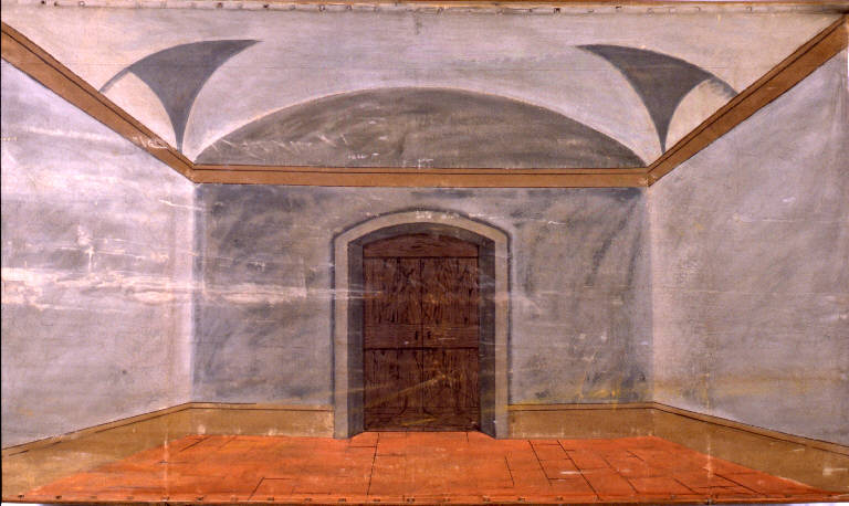 Interno (fondale) - ambito emiliano (fine sec. XIX)