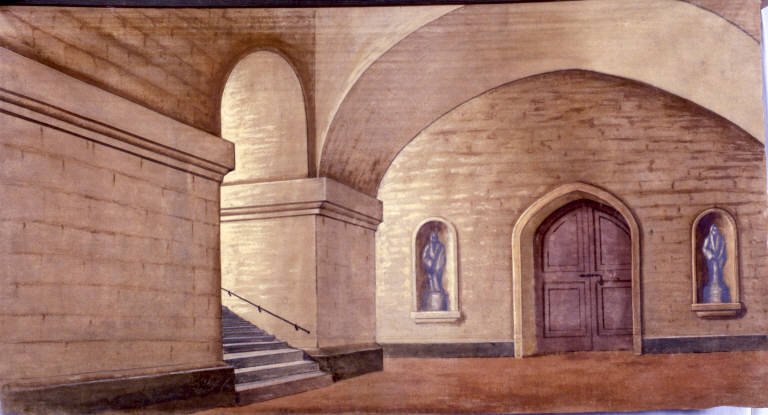 Interno (fondale) - ambito emiliano (fine sec. XIX)