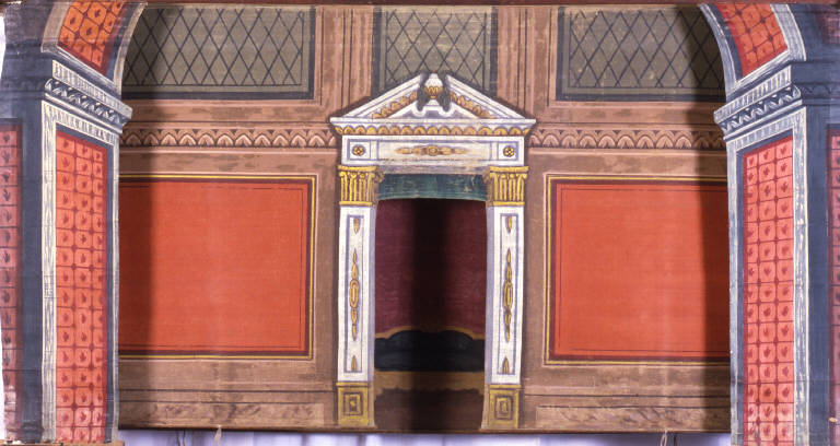 Interno (fondale) - ambito emiliano (fine sec. XIX)