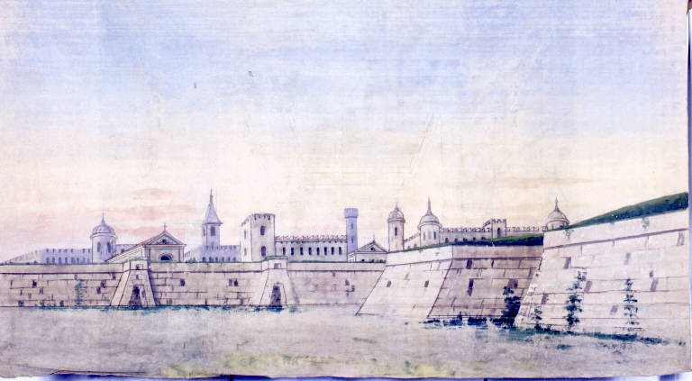 Fortezza (fondale) - ambito emiliano (fine sec. XIX)