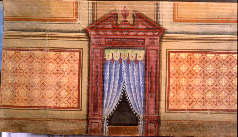 Interno (fondale) - ambito emiliano (fine sec. XIX)