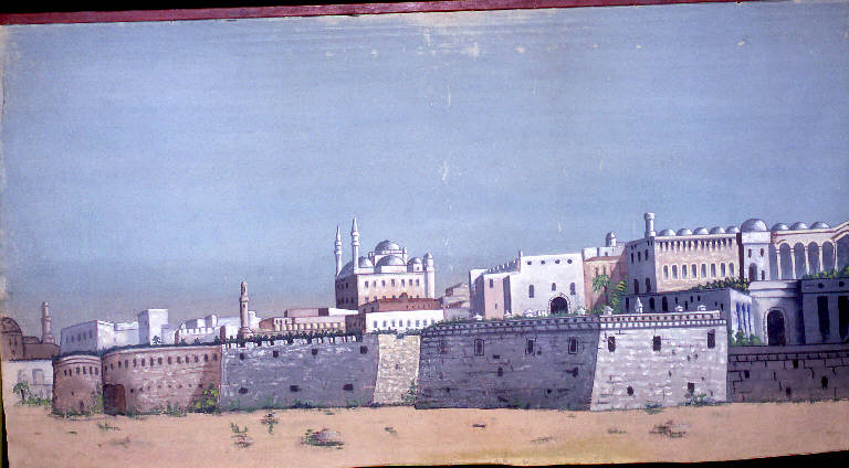 Paesaggio orientale (fondale) - ambito emiliano (fine sec. XIX)