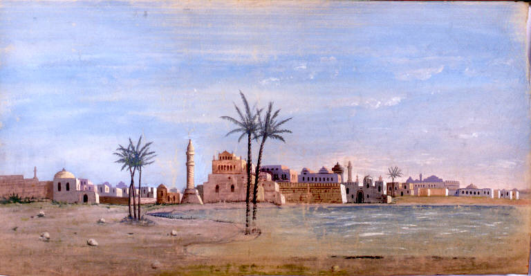 Paesaggio orientale (fondale) - ambito emiliano (fine sec. XIX)