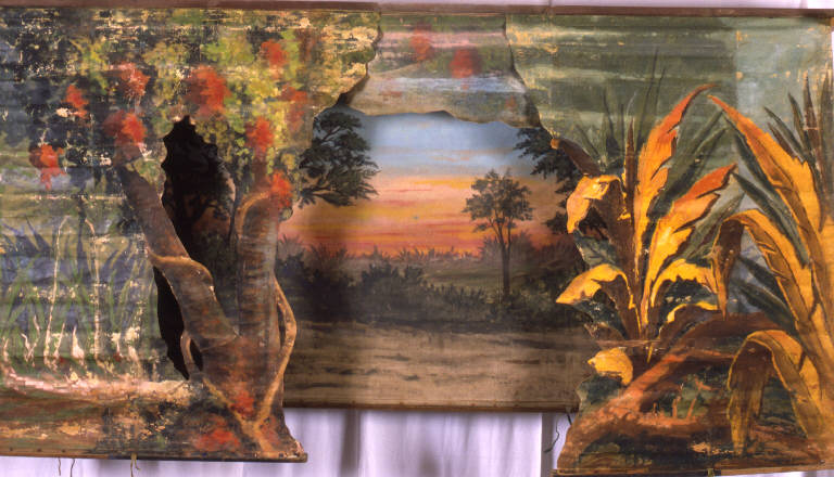 Paesaggio (fondale) - ambito emiliano (fine sec. XIX)