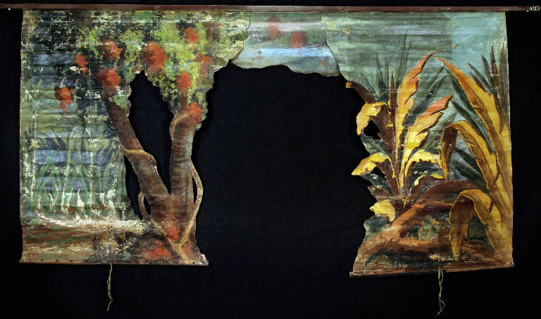 Paesaggio con alberi (principale) - ambito emiliano (fine sec. XIX)