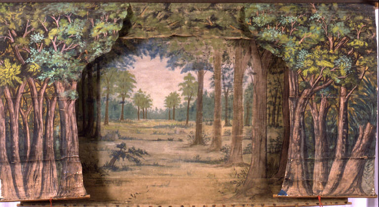 Paesaggio con alberi (principale) - ambito emiliano (fine sec. XIX)